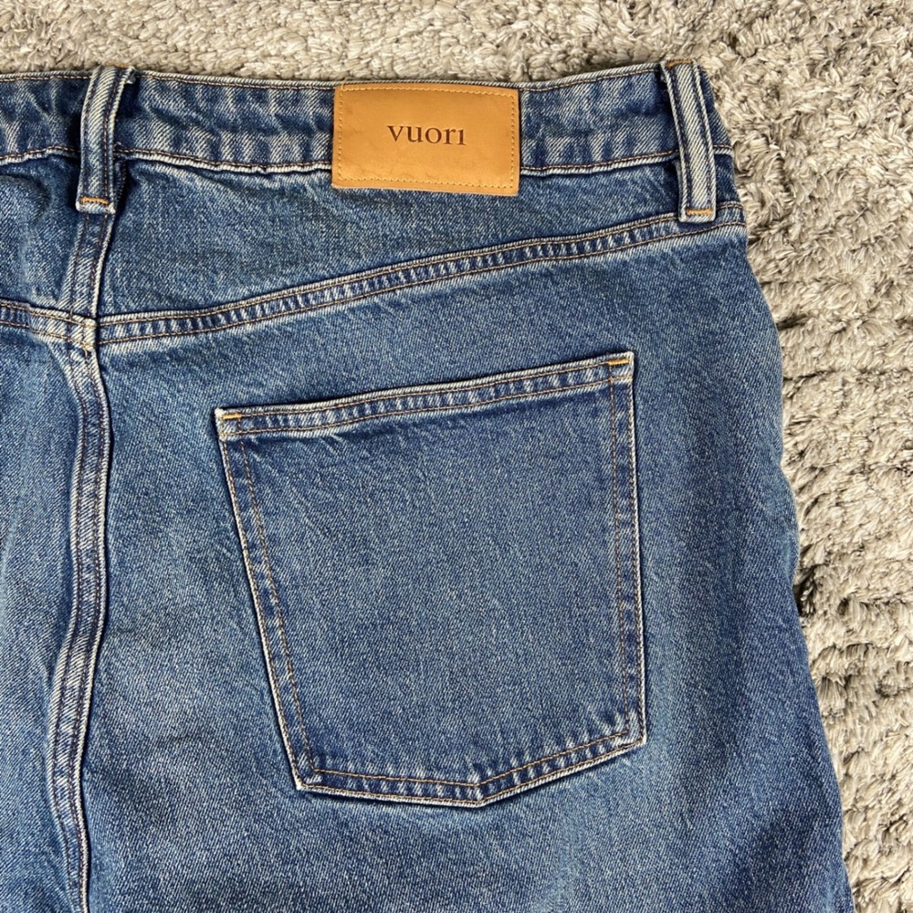 Vuori Vintage Jean Classic Fit Mens 36x30 Blue Denim Straight Stretch Pant V4036